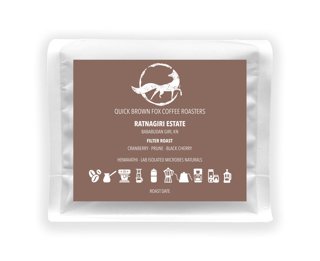 Ratnagiri Estate Hemavathi [Naturals w/ Lab Inoculated Microbes] [Filter Roast] [Micro-Lot]